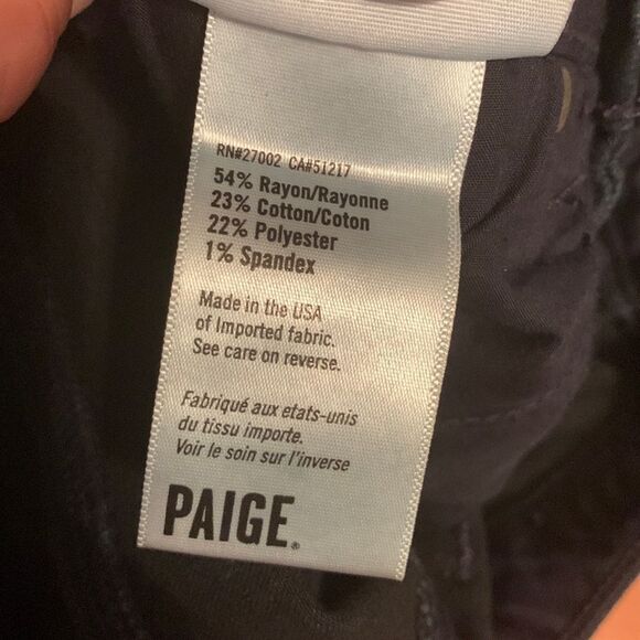 Paige Horton ultra Noble high rise skinny rayon blend tall woman’s jeans - Picture 9 of 13